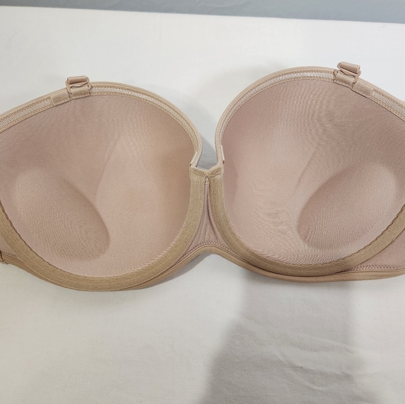 Cacique Beige Boost Multi-Way Women's  Strapless Bra - Picture 9 of 13